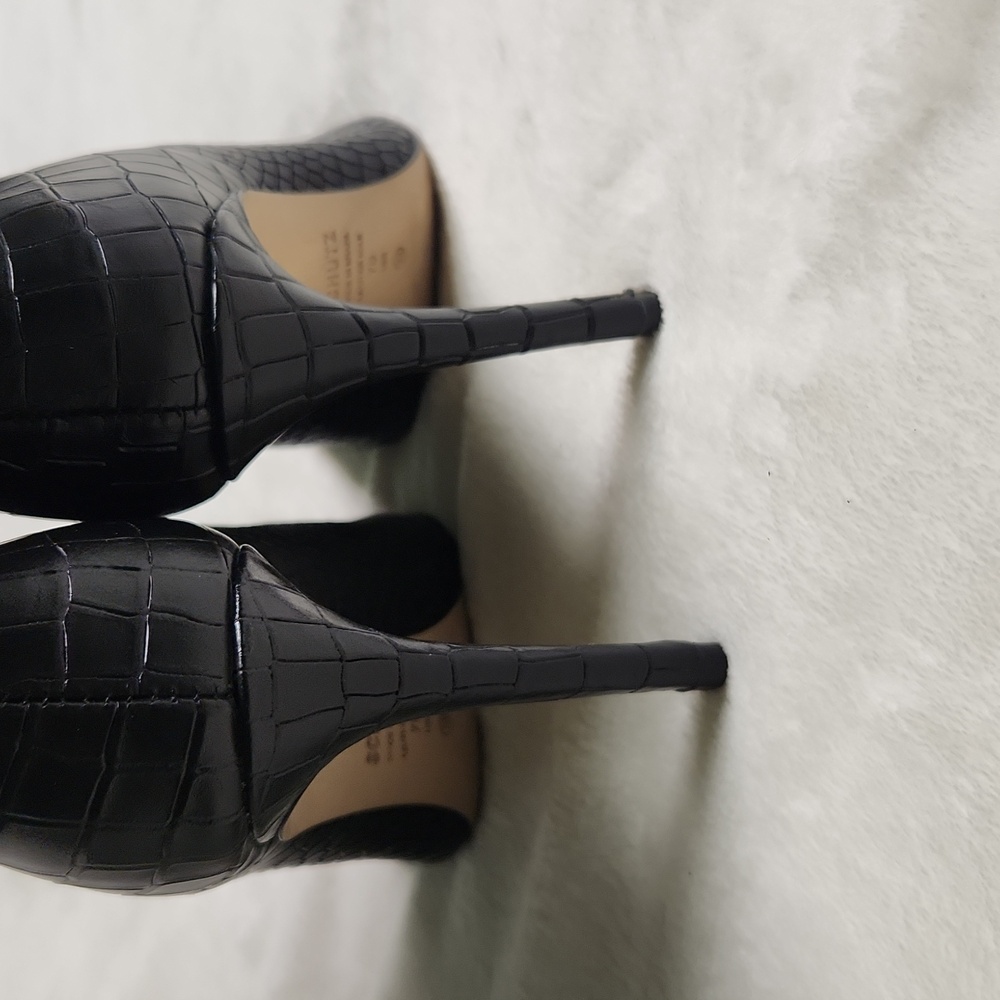 Schutz Maryana Crocodile Embossed Boots - Picture 5 of 6